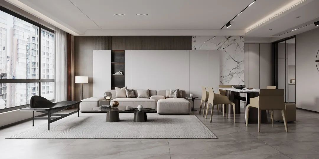 尊龙凯时人生就是搏质感砖客厅装修效果图